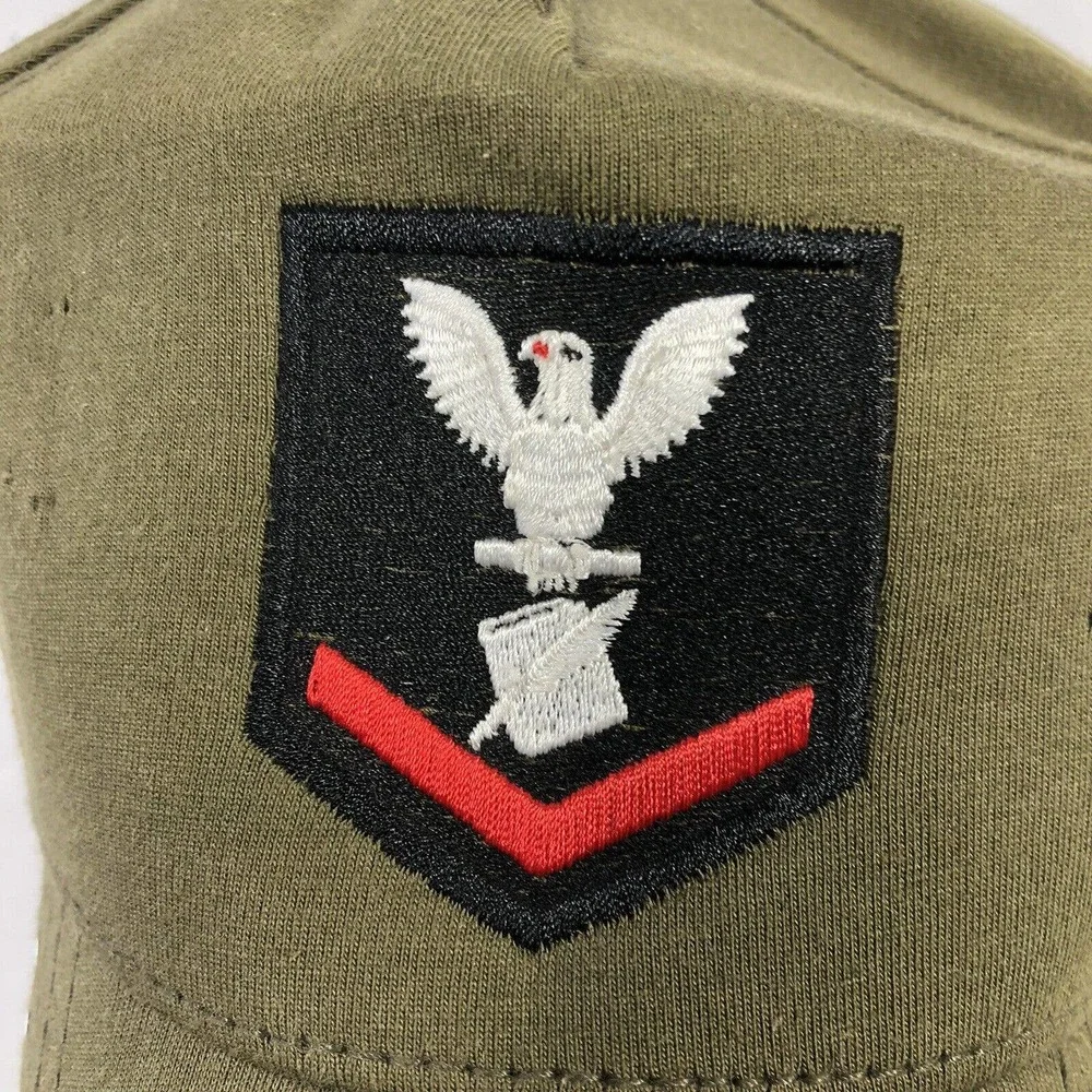 United States Navy Hat Cap by Otto Comfy Fit Green Adjustable One Size Fits Most